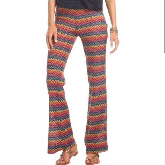 Trina Turk Perleen Rainbow Honeycomb Hippie Pant Size P(p 0-2) NWOT - Picture 1 of 13